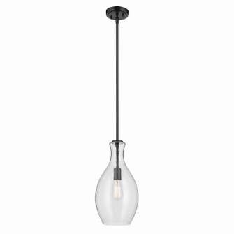 Everly One Light Pendant in Black (12|42047BKCS)