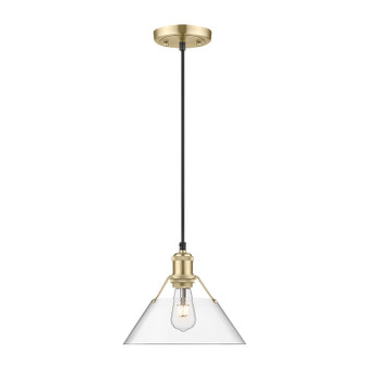 Orwell One Light Pendant in Brushed Champagne Brass (62|3306-M BCB-CLR)