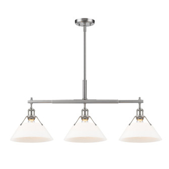Orwell Three Light Linear Pendant in Pewter (62|3306-LP PW-OP)