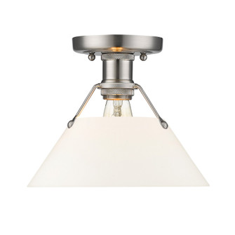 Orwell One Light Flush Mount in Pewter (62|3306-FM PW-OP)