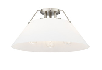 Orwell Three Light Flush Mount in Pewter (62|3306-3FM PW-OP)