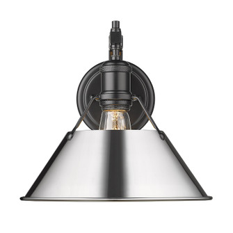 Orwell One Light Wall Sconce in Matte Black (62|3306-1W BLK-CH)