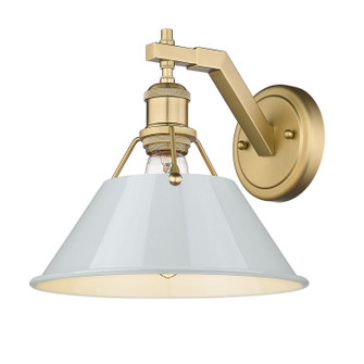 Orwell One Light Wall Sconce in Brushed Champagne Brass (62|3306-1W BCB-DB)