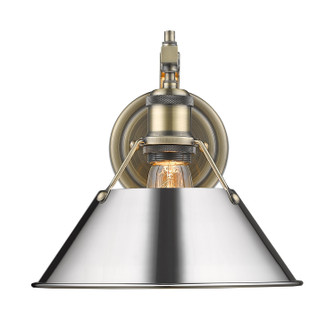Orwell One Light Wall Sconce in Aged Brass (62|3306-1W AB-CH)