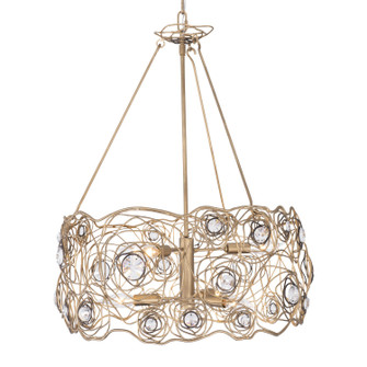 Ethereal Rose Six Light Chandelier in Havana Gold Ombre (137|500C06HGOB)