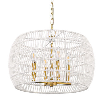 Ellie Four Light Chandelier in Modern Brushed Gold (62|6808-4 MBG-WR)