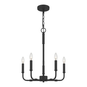 Abner Five Light Chandelier in Matte Black (10|ABR5018MBK)