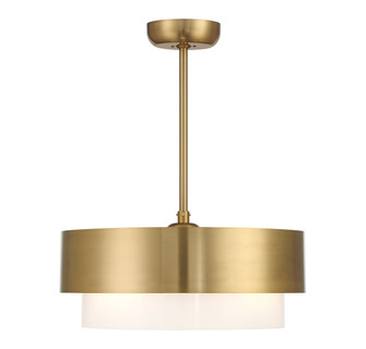 Diana Four Light Fan D'Lier in Warm Brass (51|22-FD-445-322)
