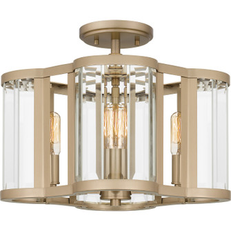 Quoizel Semi-Flush Mount Four Light Semi Flush Mount in Bronze Gold (10|QSF6193BGD)