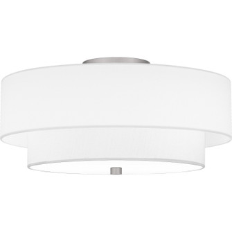 Quoizel Semi-Flush Mount Two Light Semi Flush Mount in Brushed Nickel (10|QSF6177BN)