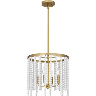 Apelle Four Light Pendant in Aged Brass (10|APE2816AB)