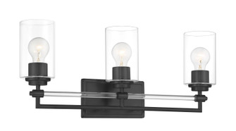 Binsly Three Light Bath Vanity in Coal Black (7|2643-66A)