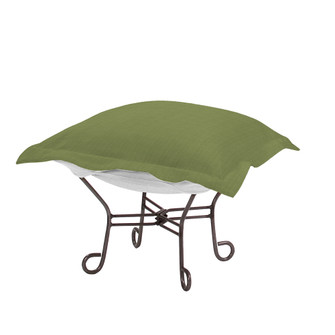 The Seascape Puff Ottoman with Cover in Green (204|Q510-299)