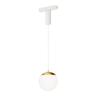 Continuum - Track LED Track Pendant in White/Natural Aged Brass (86|ETL31013-WTNAB)