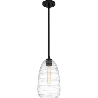 Quoizel Piccolo Pendant One Light Mini Pendant in Matte Black (10|QPP6165MBK)