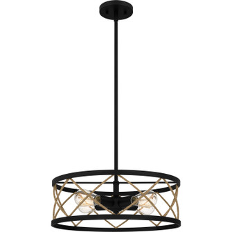 Quoizel Pendant Four Light Pendant in Matte Black (10|QP5632MBK)