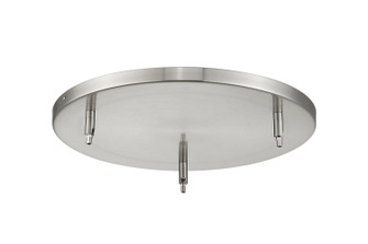 Multi Point Canopy Three Light Ceiling Plate in Brushed Nickel (224|CP1803-BN)