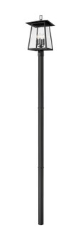 Rainer Four Light Outdoor Post Mounted Fixture in Black (224|5015PHBR-5009P96-BK)