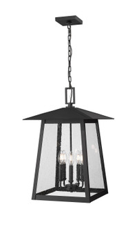 Rainer Five Light Outdoor Chain Mount Ceiling Fixture in Black (224|5015CHXL-BK)