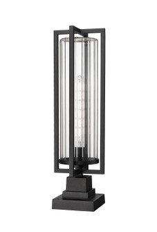 Aura One Light Outdoor Pier Mounted Fixture in Black (224|5013PHBS-SQPM-BK)