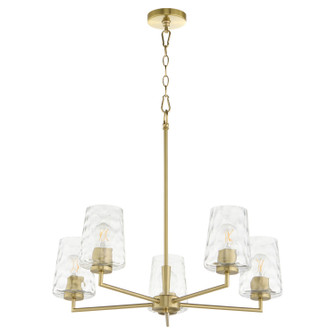 Goodwin Five Light Chandelier in Aged Brass (19|6204-5-80)