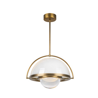 Bowery LED Pendant in Vintage Brass (347|PD20716-VB-UNV)