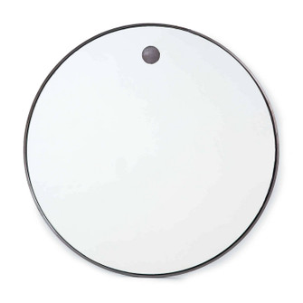 Hanging Circular Mirror in Blackened Steel (400|21-1045STL)