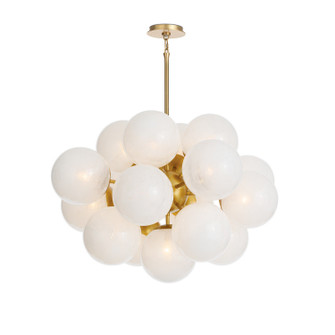 Shine 17 Light Chandelier in Natural Brass (400|16-1474NB-SRL)