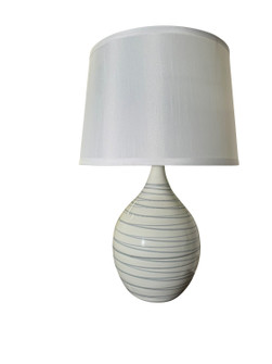 Scatchard One Light Table Lamp in Pearl Blue (30|GS302-PL)