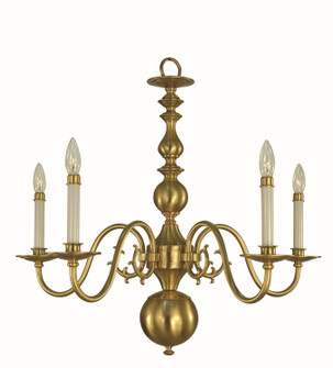 Jamestown Five Light Chandelier in Brushed Brass (8|9125 BR)