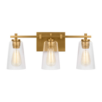 Mercer Three Light Vanity in Burnished Brass (454|VS24303BBS)