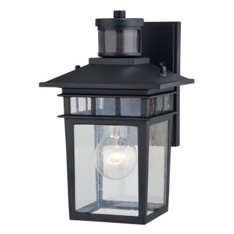 Ridge One Light Outdoor Motion Sensor Wall Light in Textured Black (63|T0728)
