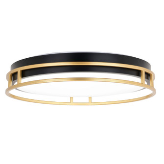 Northgate LED Flush Mount in Matte Black and Satin Gold (63|C0301)