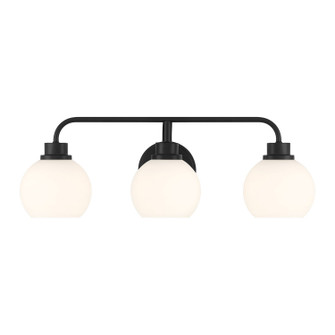 Three Light Bathroom Vanity in Matte Black (446|M80081MBK)