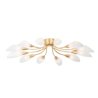 Enfield 12 Light Semi Flush Mount in Vintage Gold Leaf (70|3042-VGL)