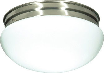 Two Light Flush Mount in Brushed Nickel (72|SF76-605) Two Light Flush Mount in Brushed Nickel (72|SF76-605)