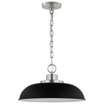 Colony One Light Pendant in Matte Black / Polished Nickel (72|60-7482)