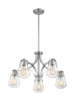 Skybridge Five Light Chandelier in Brushed Nickel (72|60-7115) Skybridge Five Light Chandelier in Brushed Nickel (72|60-7115)