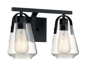 Skybridge Two Light Vanity in Matte Black (72|60-7102)