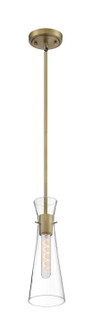 Bahari One Light Mini Pendant in Vintage Brass (72|60-6858)