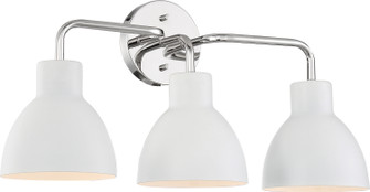 Sloan Three Light Vanity in Polished Nickel / White (72|60-6783)