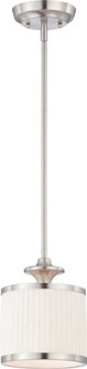 Candice One Light Mini Pendant in Brushed Nickel (72|60-4738)