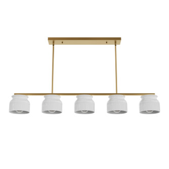 Harlowe Five Light Chandelier in Luxe Gold (47|13180)