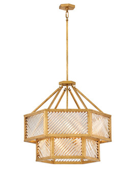 Sura LED Chandelier in Distressed Brass (13|47464DA)