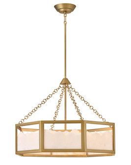 Veleta LED Chandelier in Lacquered Brass (138|FR41536LCB)