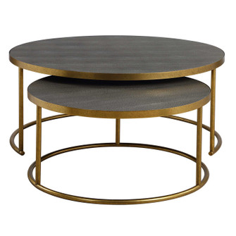 Aragon Nesting Coffee Tables Set/2 in Antique Burnished Brass (52|50080)