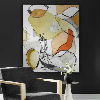 Charcoal Improvision Wall Art in Solid Wood (52|32389)