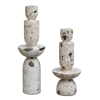 Nouveau Sculptures Set/2 in Natural White (52|17124)