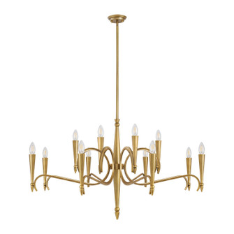 Tremont 12 Light Chandelier in Riviera Brass (51|1-9418-12-220)