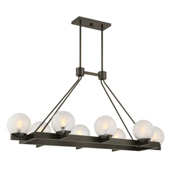 Darien Eight Light Linear Chandelier in Mediterranean Bronze (51|1-1016-8-15)